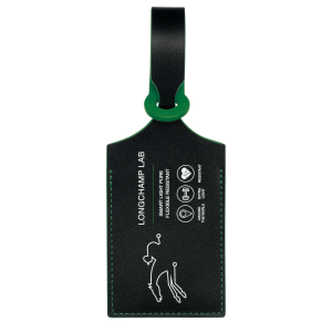 LGP Travel Luggage tag Black/Green – Leather