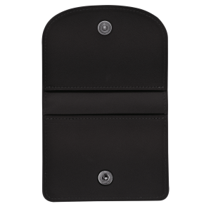 Le Pliage Xtra Card holder Black – Leather