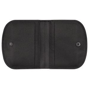Le Pliage Xtra Card holder Black – Leather