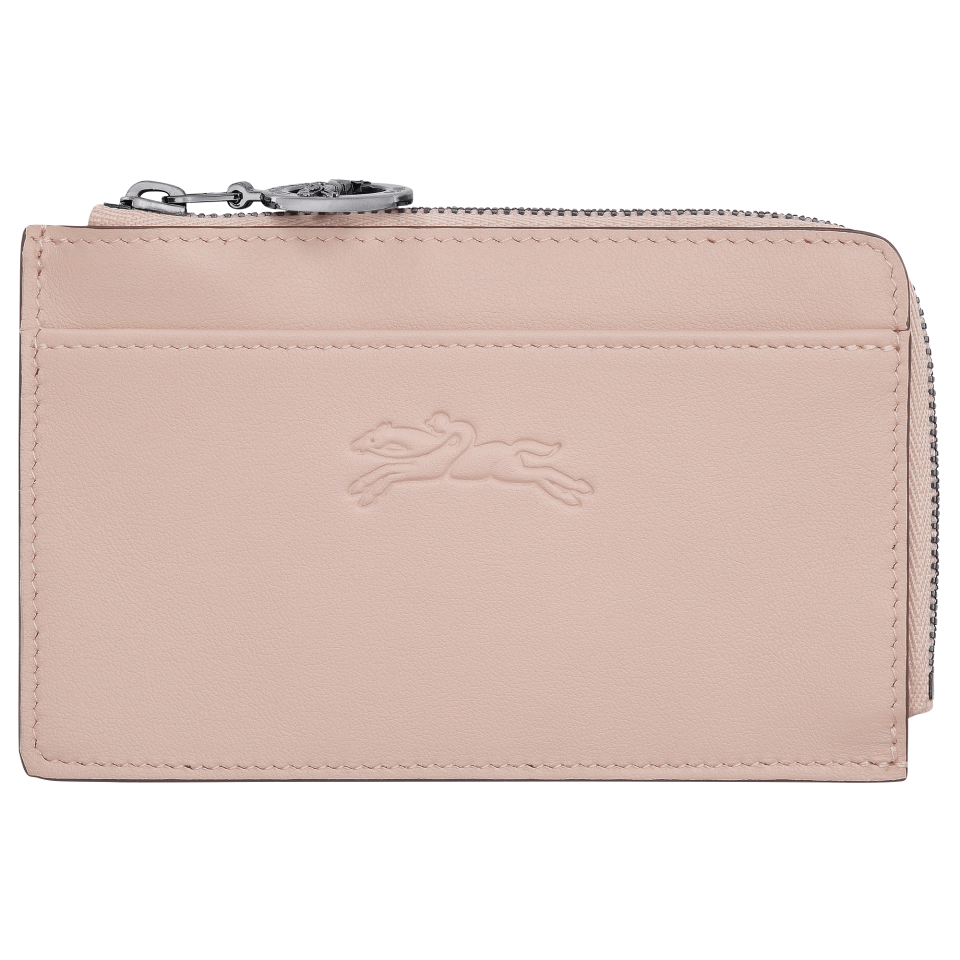 Le Pliage Xtra Card holder Nude - Leather