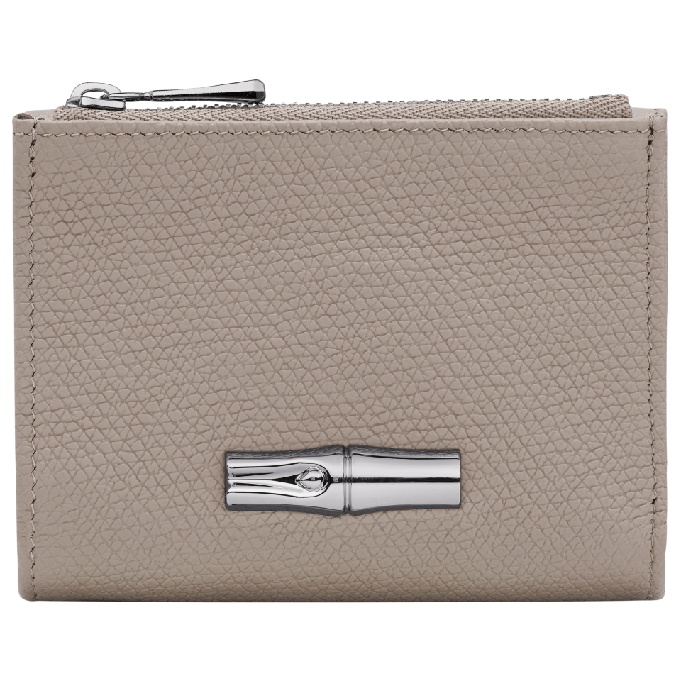 Le Roseau Compact wallet Clay - Leather