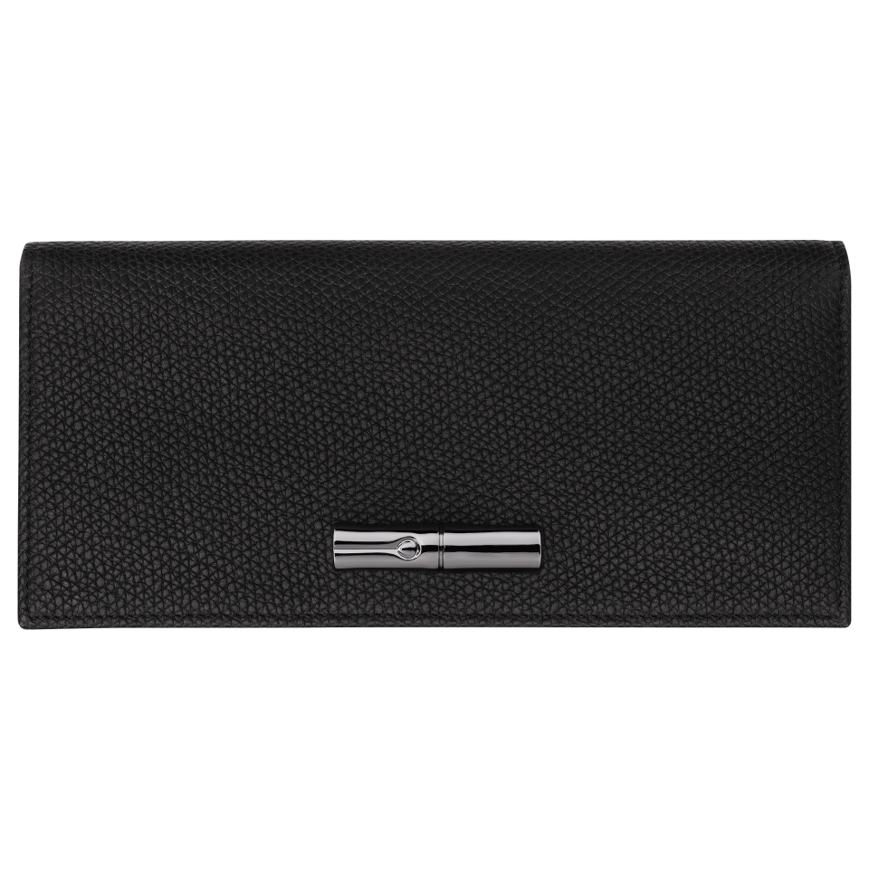 Le Roseau Long continental wallet Black - Leather
