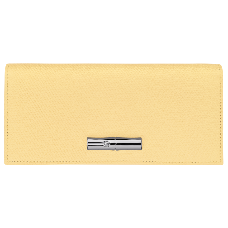 Le Roseau Long continental wallet Yellow Chick - Leather