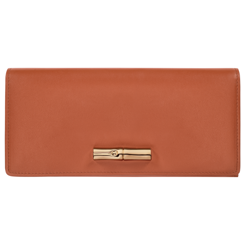 Le Roseau Long continental wallet Bark - Leather