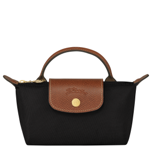 Le Pliage Original Pouch with handle Black – Recycled canvas