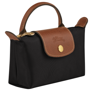 Le Pliage Original Pouch with handle Black – Recycled canvas