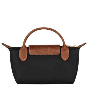 Le Pliage Original Pouch with handle Black – Recycled canvas