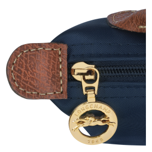 Le Pliage Original Pouch with handle Navy – Recycled canvas