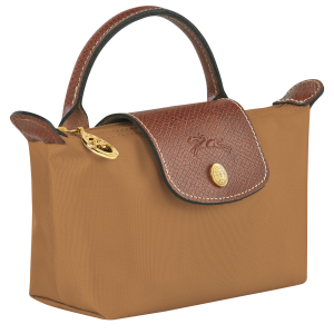 Le Pliage Original Pouch with handle Fawn – Recycled canvas