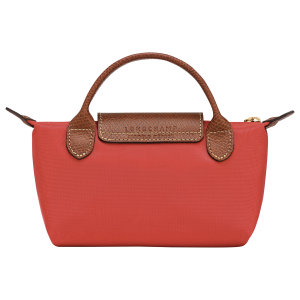 Le Pliage Original Pouch with handle Tomato – Recycled canvas