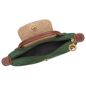 Le Pliage Original Pouch with handle British Green – Recycled canvas