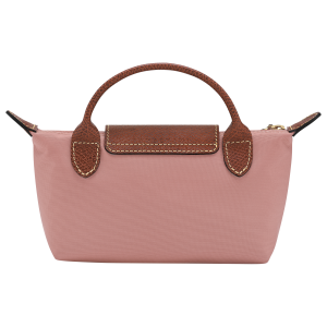 Le Pliage Original Pouch with handle Pink Tea – Recycled canvas