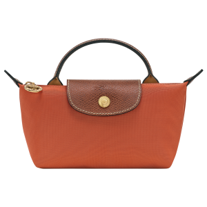 Le Pliage Original Pouch with handle Brick – Recycled canvas