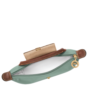 Le Pliage Original Pouch with handle Celadon – Recycled canvas