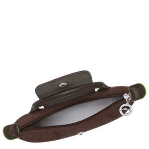 Le Pliage Green Pouch with handle Mocha – Recycled canvas