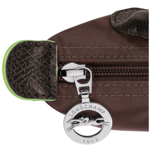 Le Pliage Green Pouch with handle Mocha – Recycled canvas