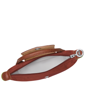 Le Pliage Green Pouch with handle Chestnut – Recycled canvas