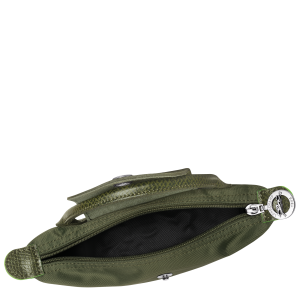 Le Pliage Green Pouch with handle Forest – Recycled canvas