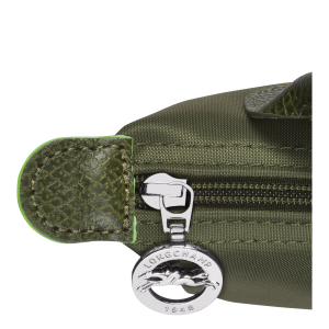 Le Pliage Green Pouch with handle Forest – Recycled canvas