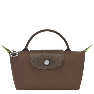 Le Pliage Green Pouch with handle Terra – Recycled canvas
