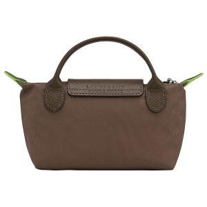 Le Pliage Green Pouch with handle Terra – Recycled canvas