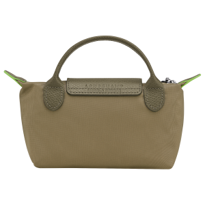 Le Pliage Green Pouch with handle Artichoke – Recycled canvas