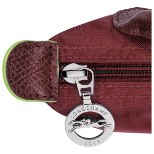 Le Pliage Green Pouch with handle Pomegranate – Recycled canvas