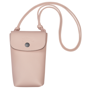 Le Pliage Xtra Phone case with leather lace Nude – Leather