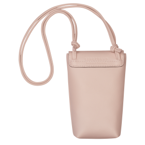 Le Pliage Xtra Phone case with leather lace Nude – Leather