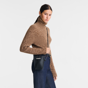 Le Roseau Phone case Black – Leather