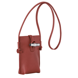 Le Roseau Phone case Chestnut – Leather