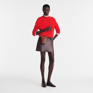 Épure Phone case with leather lace Brown – Leather