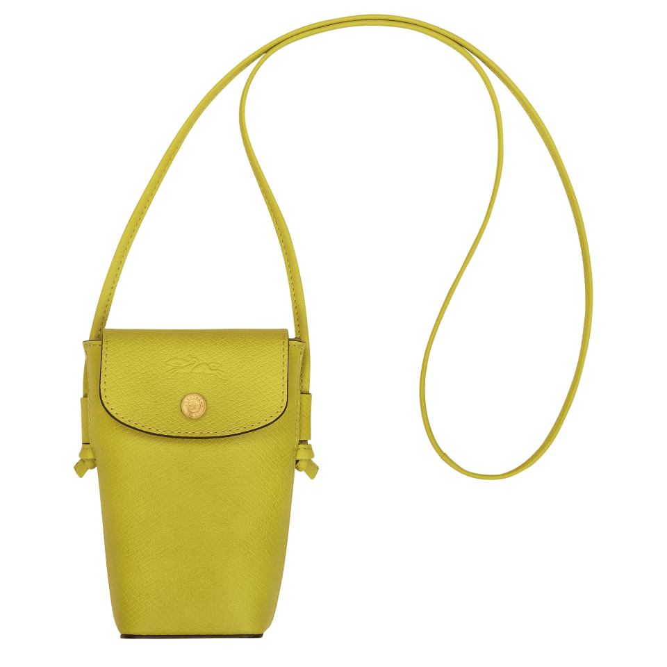 Épure Phone case with leather lace Kiwi Green - Leather