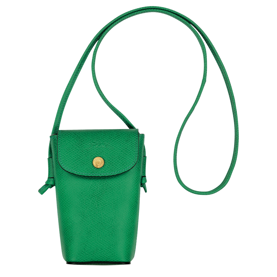 Épure Phone case with leather lace Green - Leather