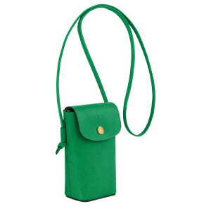 Épure Phone case with leather lace Green – Leather