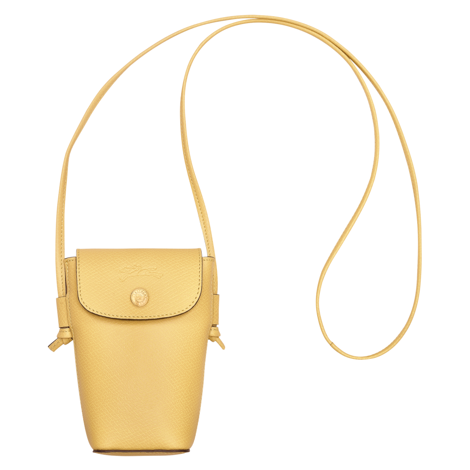 Épure Phone case with leather lace Yellow Chick - Leather