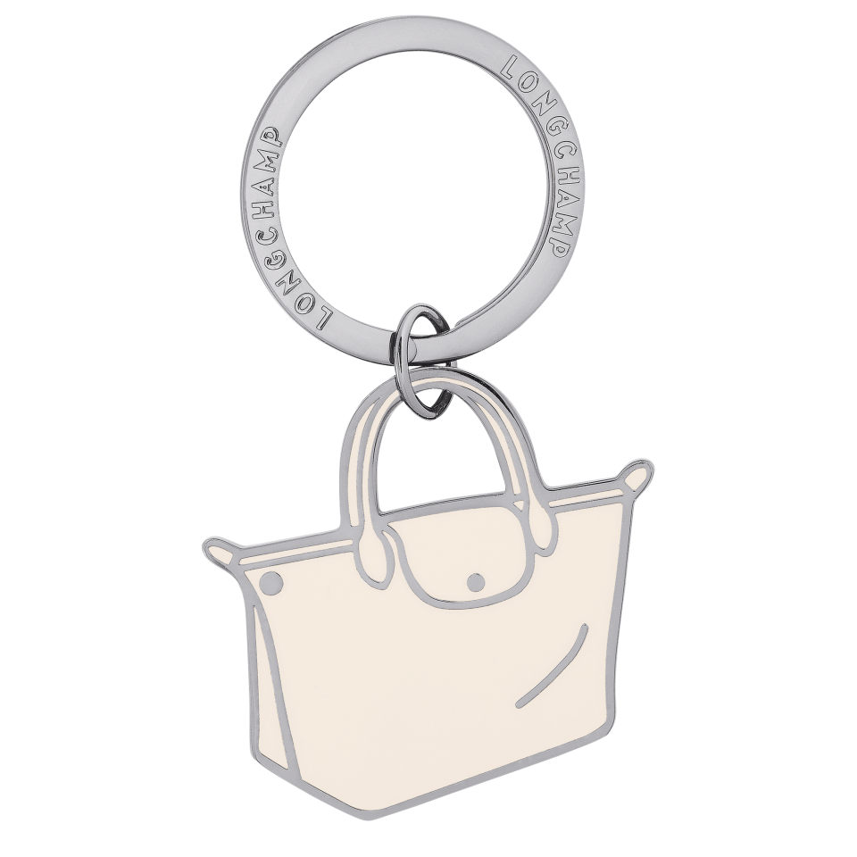 Le Pliage Key rings Ecru - Metal