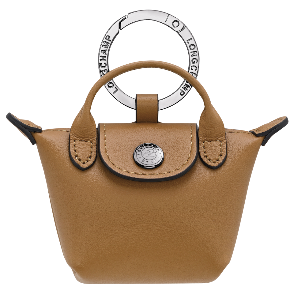 Le Pliage Xtra Key ring Tobacco - Leather