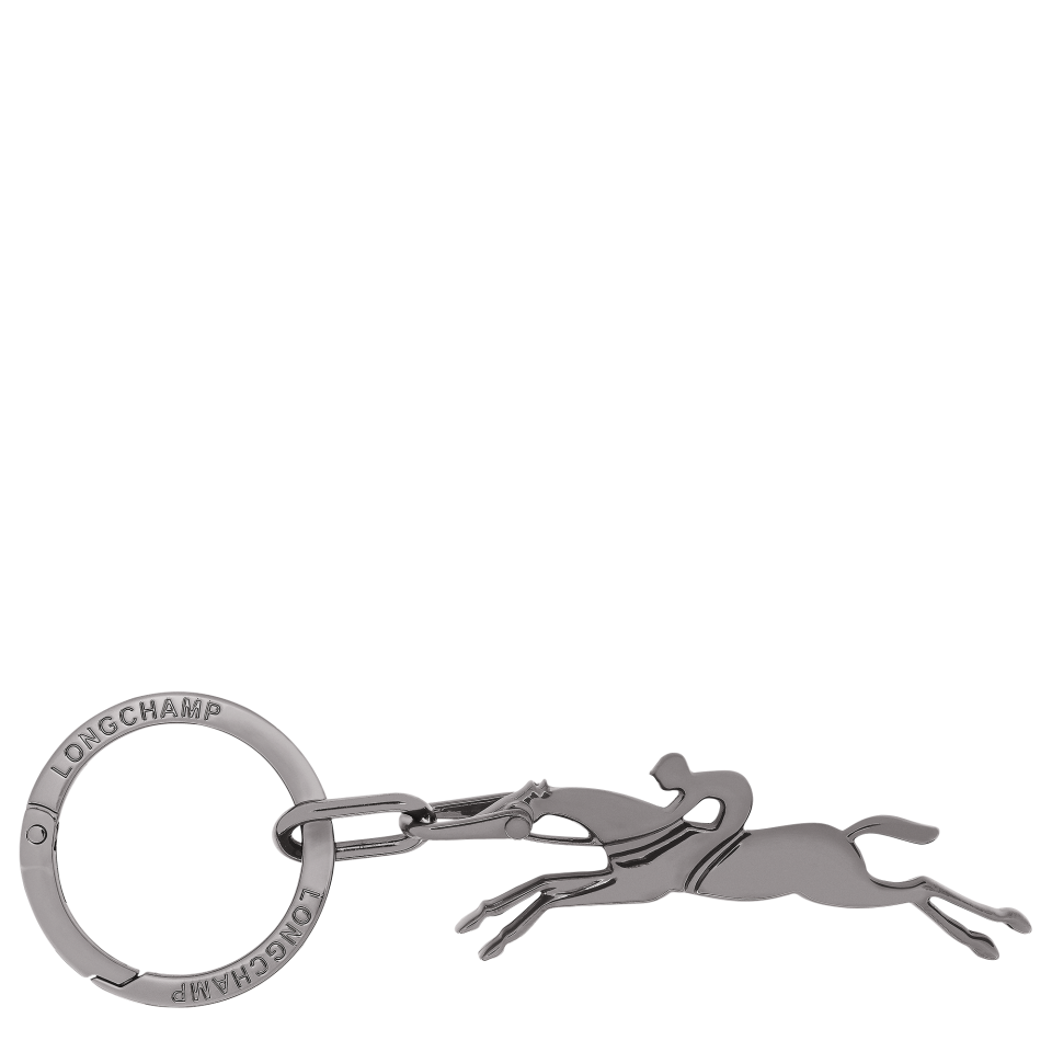 Cavalier Longchamp Keyring Black - Metal
