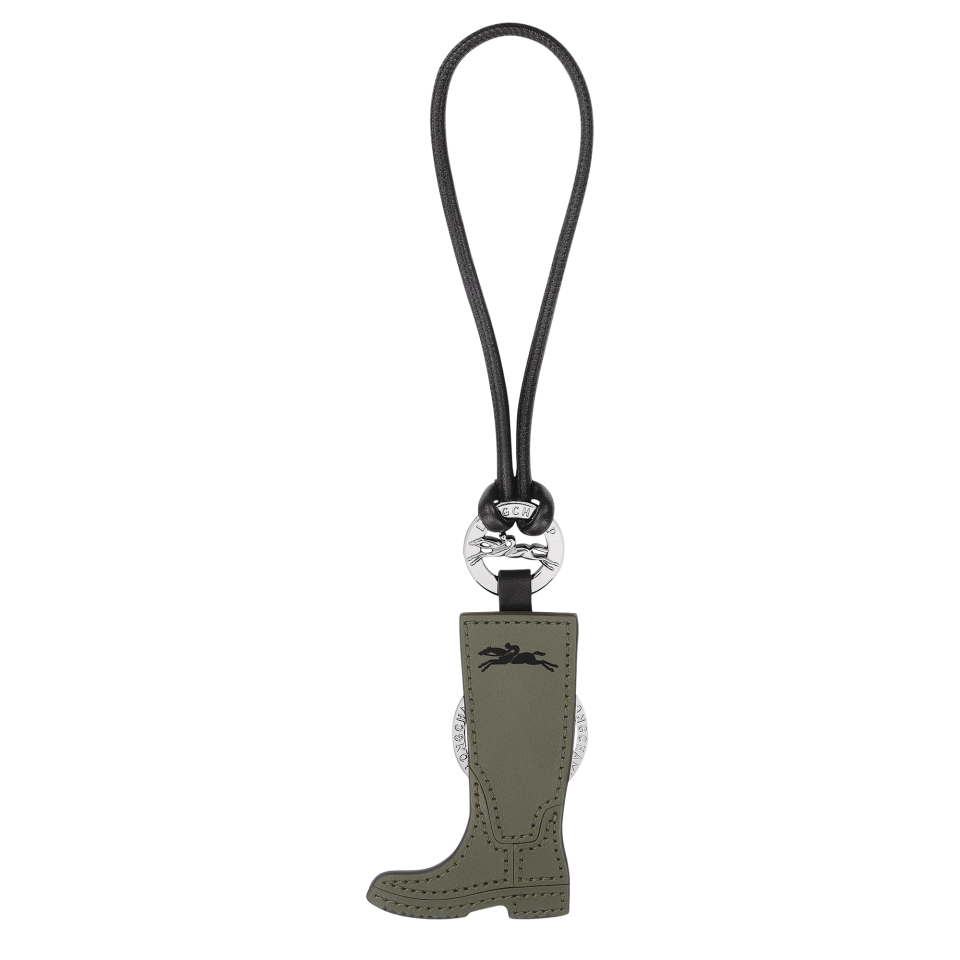 Longcharm Keyring Khaki - Leather