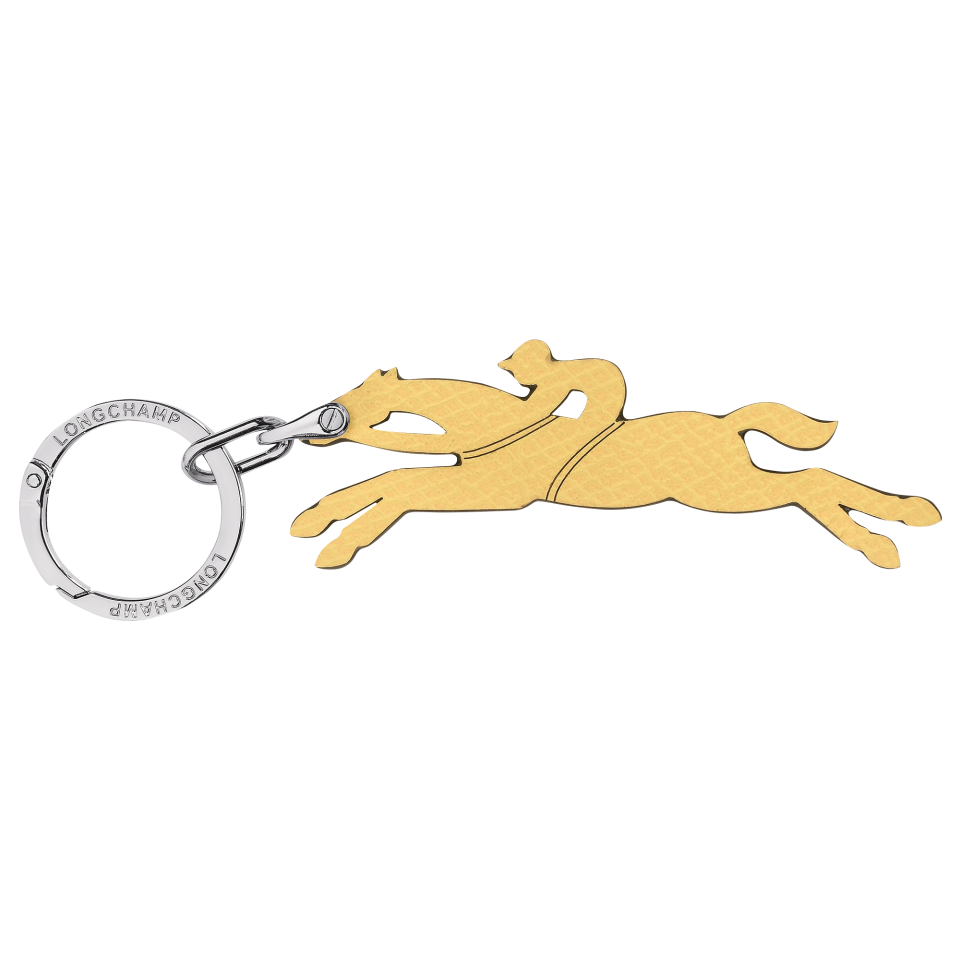 Le Pliage Original Key ring Yellow Chick - Leather