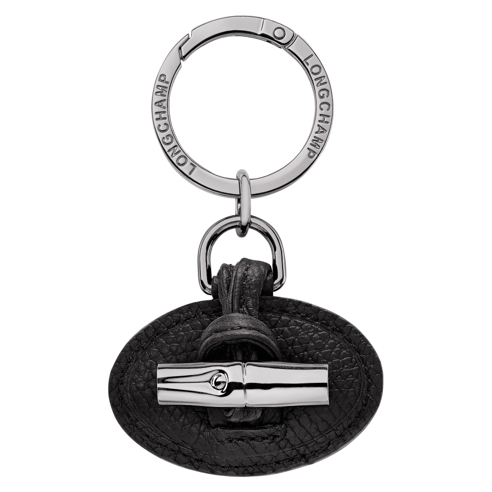 Le Roseau Key ring Black - Leather