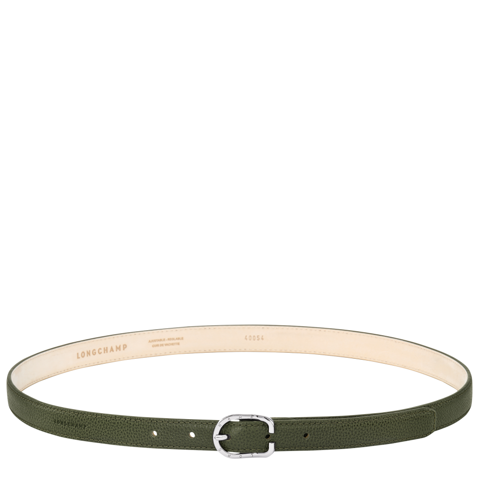 Le Foulonné Ladies' belt Khaki - Leather