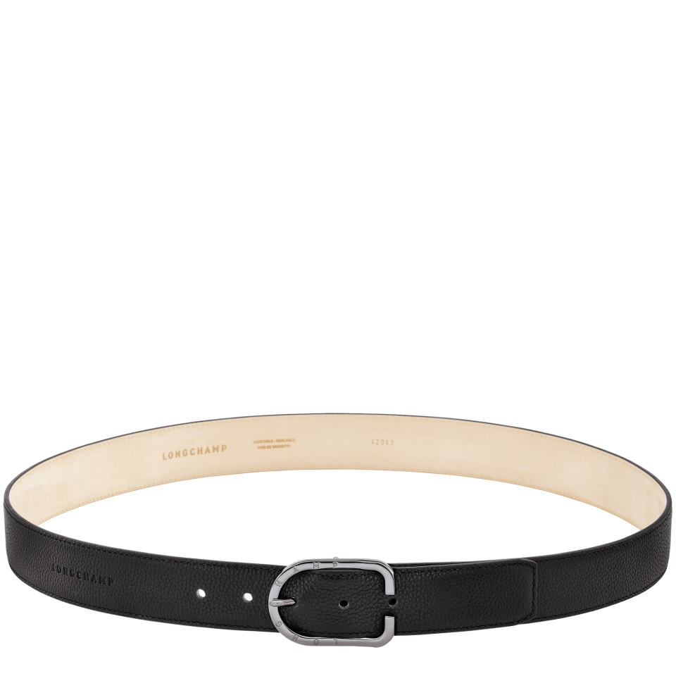 Le Foulonné Men's belt Black - Leather