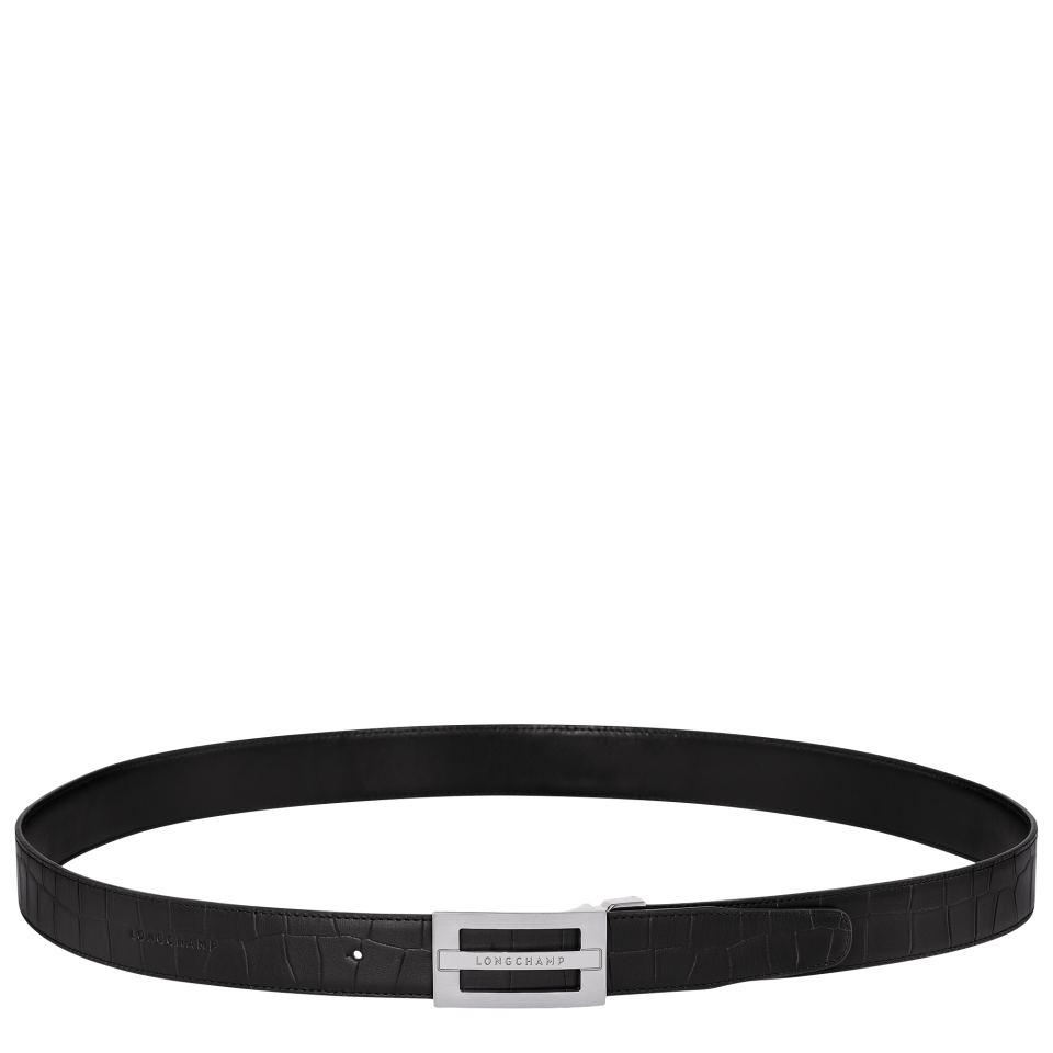 Delta Box Men's belt Black - Leather