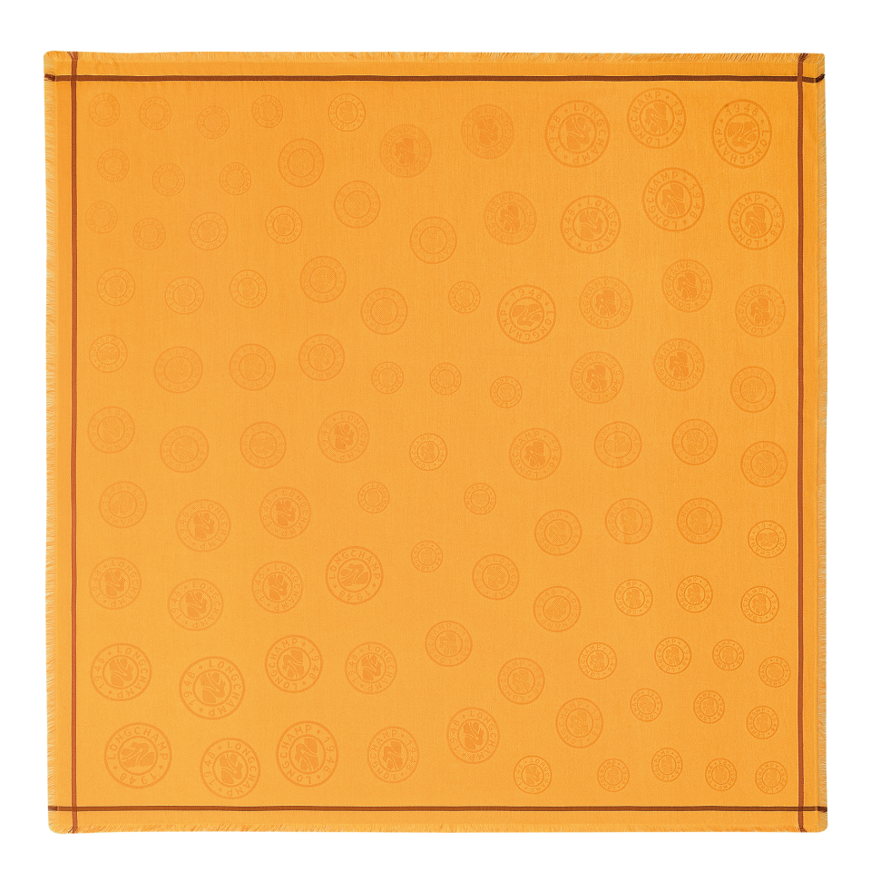 La Médaille Longchamp Shawl Apricot - Cotton blend