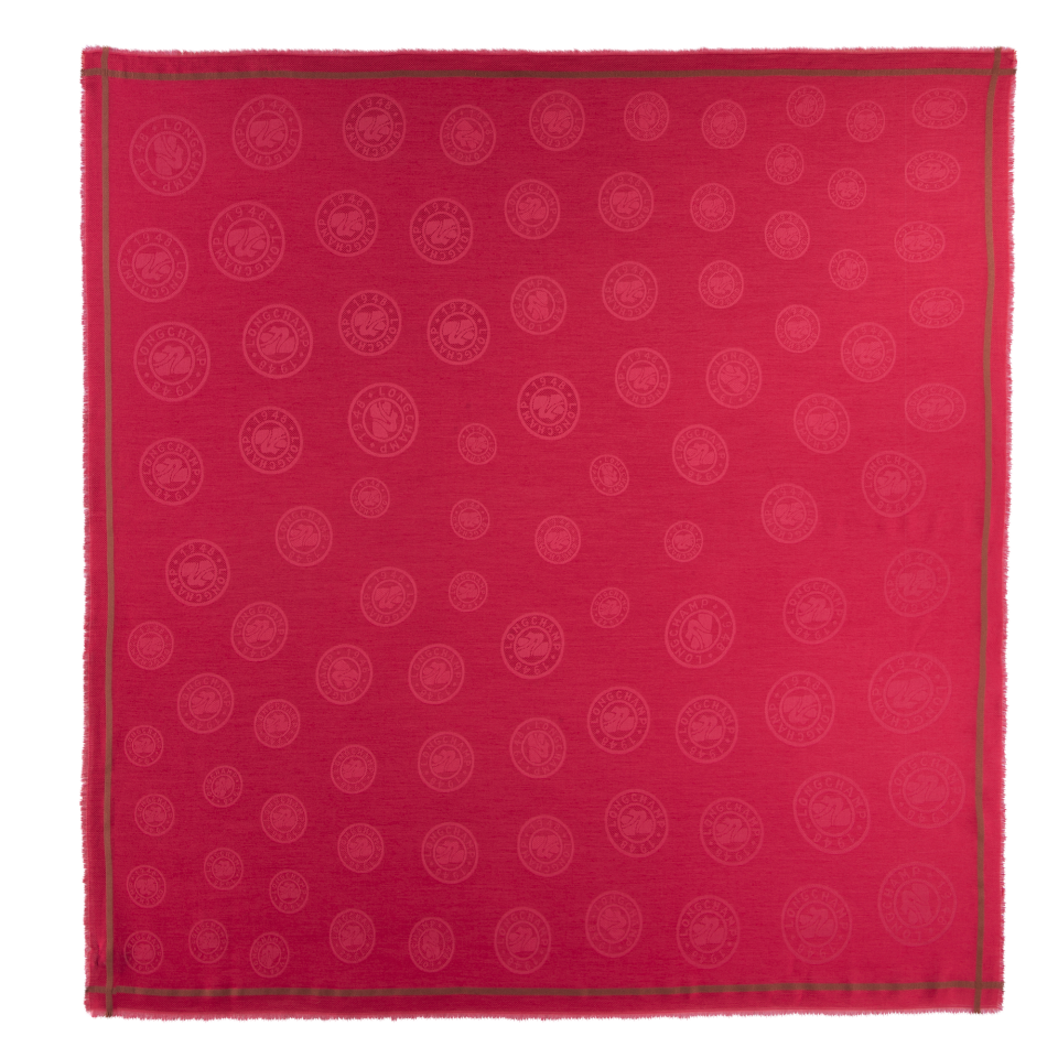 La Médaille Longchamp Shawl Magenta - Cotton blend
