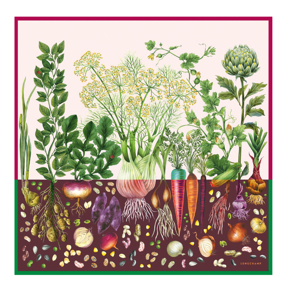 Beyond the Garden Silk scarf 90 Multicolor - Silk