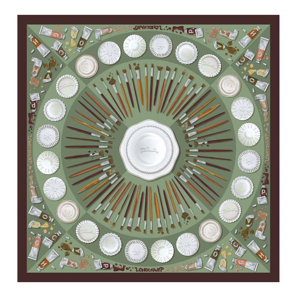 Palette d'Artiste Silk scarf 70 Ebony - OTHER