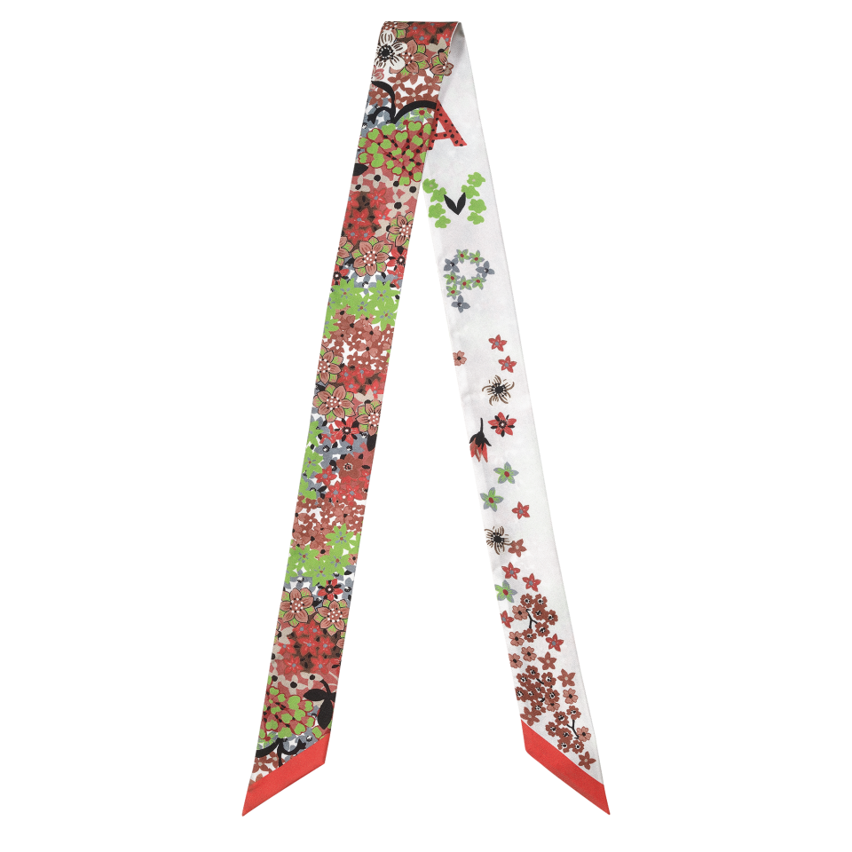 Collier de fleurs Bandeau Paprika - Silk